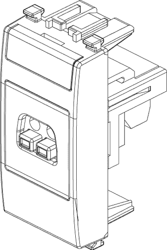 Vtičnica 1M z konektor.za mikrofon 20583