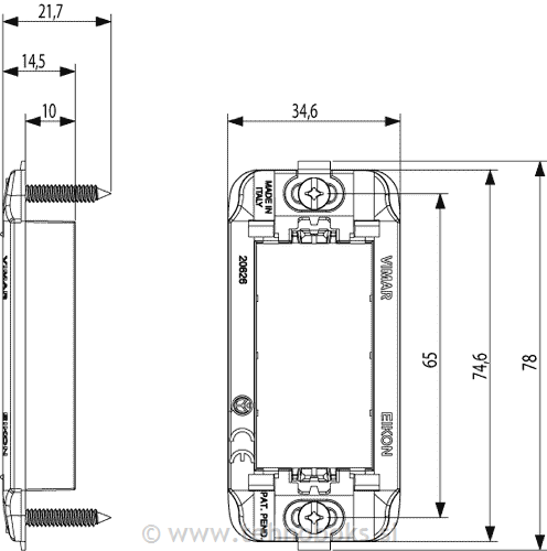 Nosilni okvir EIKON 1M tanek