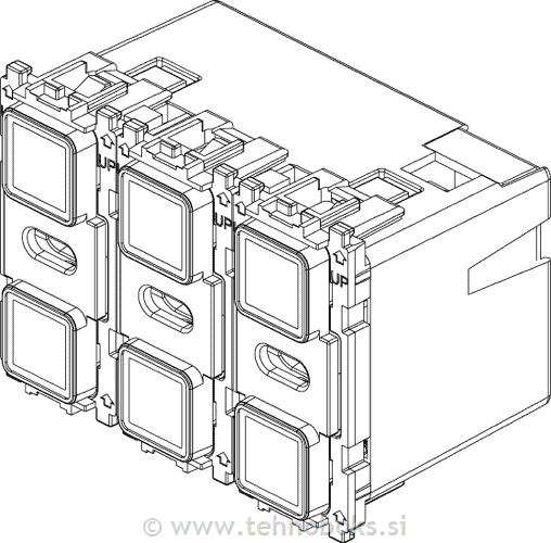 Stikalo 6 gumbov KNX 21860