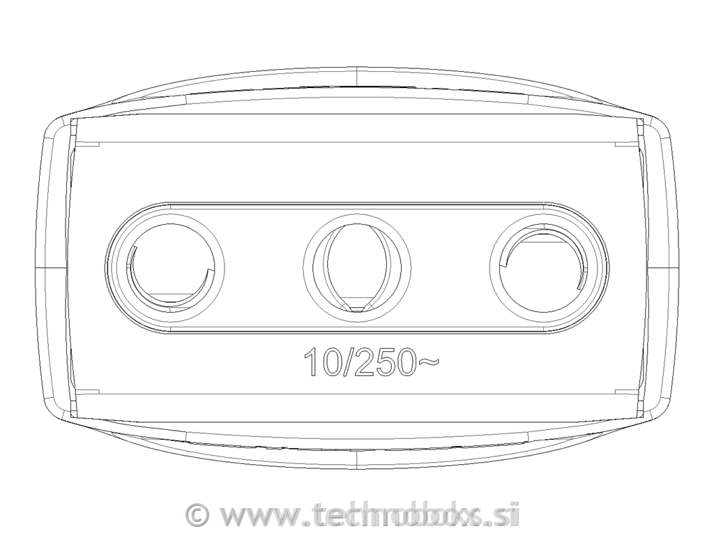 Vtičnica 2P+E 10A Euro ital stand. BE