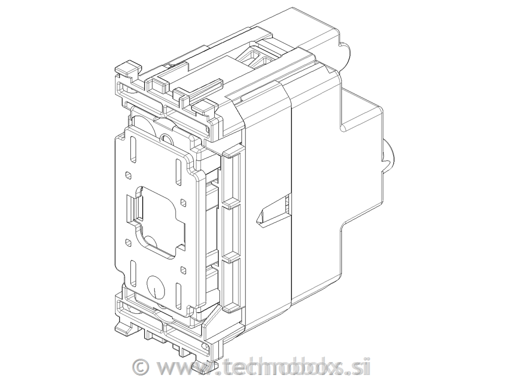 Tipkalo mehanizem axsialno 10A Flat