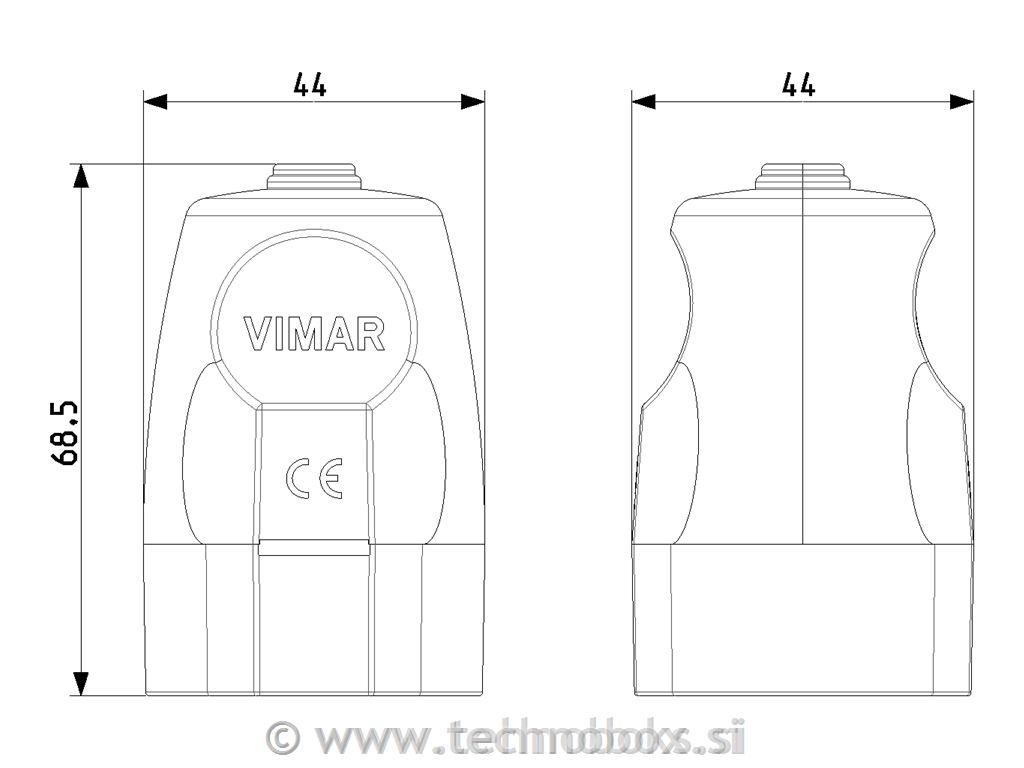 Vtičnica 2P+E16A Euro nemški stand. BE