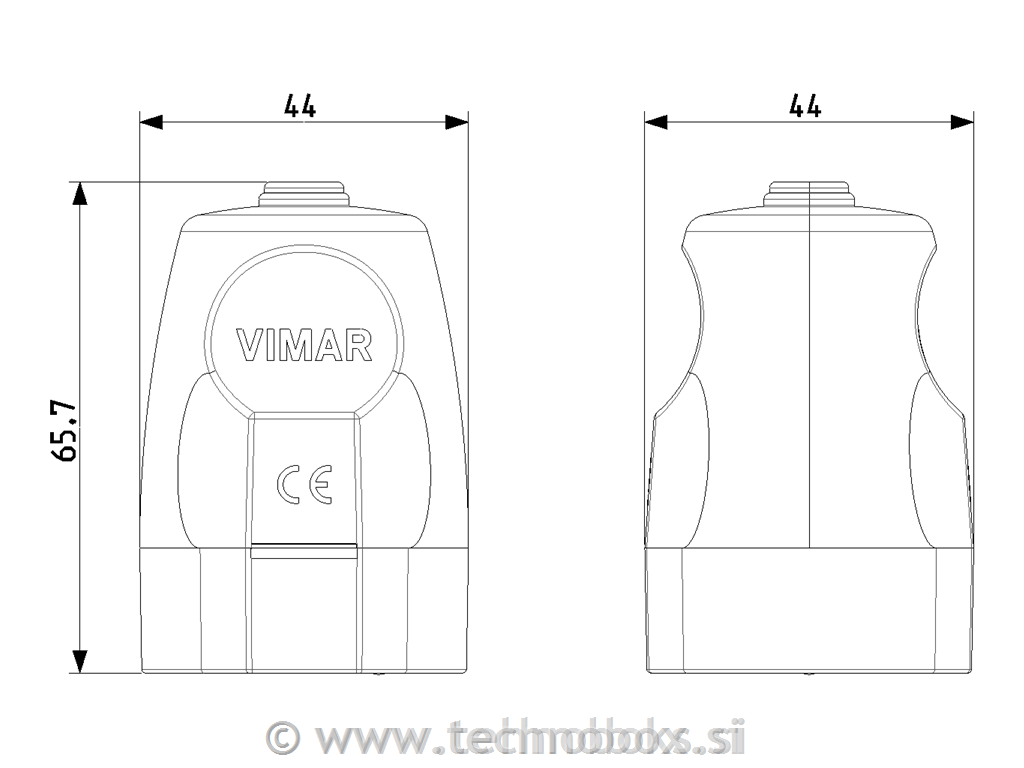 Vtičnica axial 16A FR bela