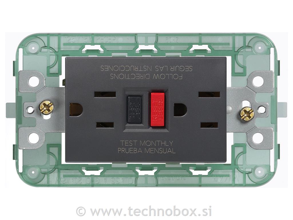 Vtičnica 2P+E 15A USA