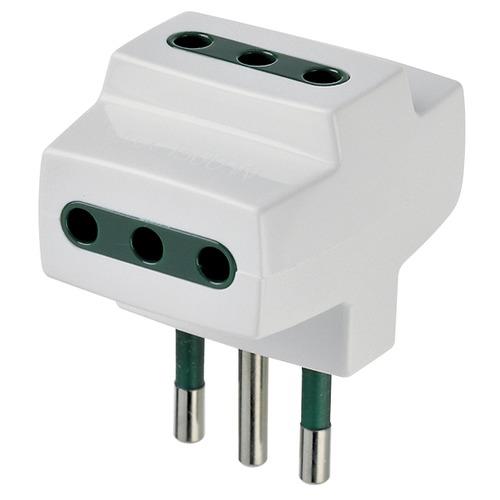 Multi-adapter S11 +3P11 vtičnica bel