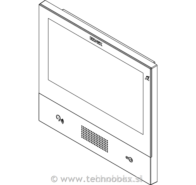 Enota notranja za videofon 7" 40607