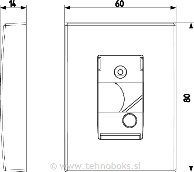 Okvir za orientacijsko podporo srebrn
