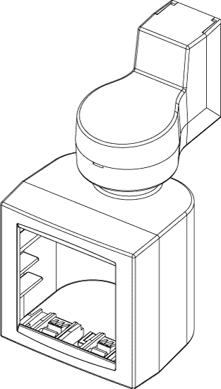 Doza vrtljiva 2M antracit