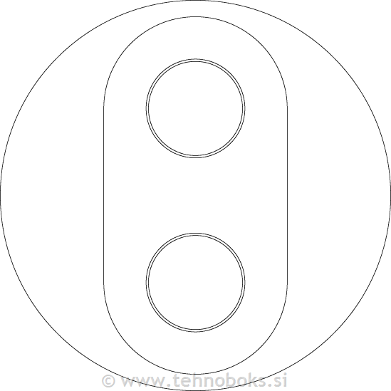 Tlivka LED 12-24V 0,1W svetlo modra