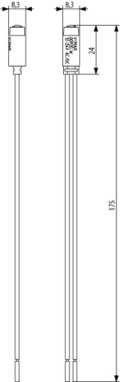 Tlivka LED 12-24V 0,1W bela