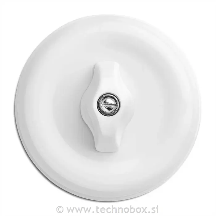 Stikalo n/o menjal.rotac.Duroplast belo