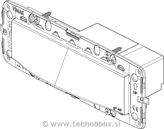 Zasilna luč 7M Plana/Arke bela