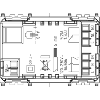 Termostat touch tedenski 230V 3M bel