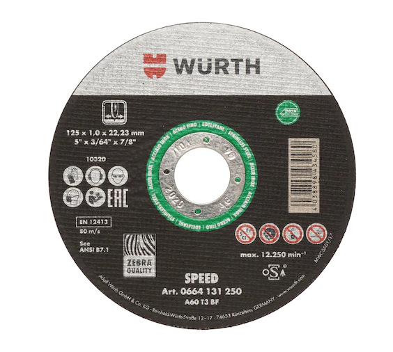 Rezalna plošča inox-jeklo D115 mm