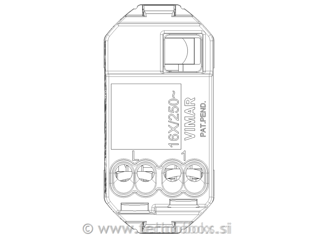 Mehanizem navad.stikala 16A s tlivko