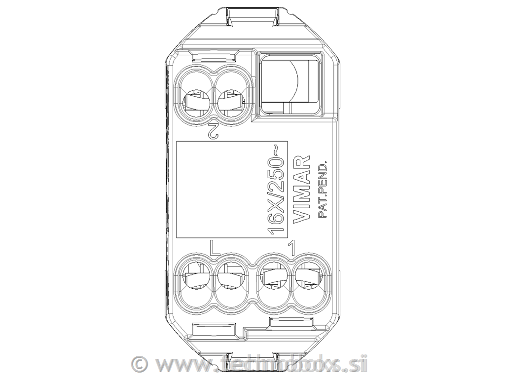 Mehanizem izmen.stikala 16A s tlivko