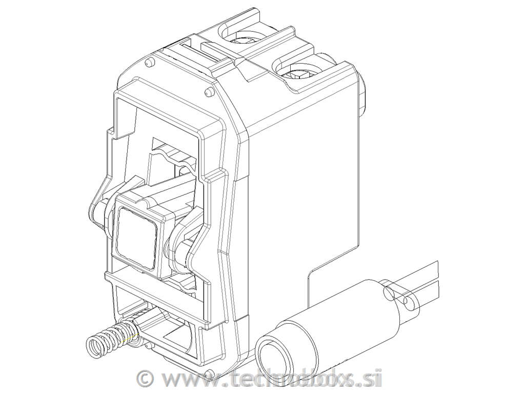 Mehanizem tipkala 10A s tlivko