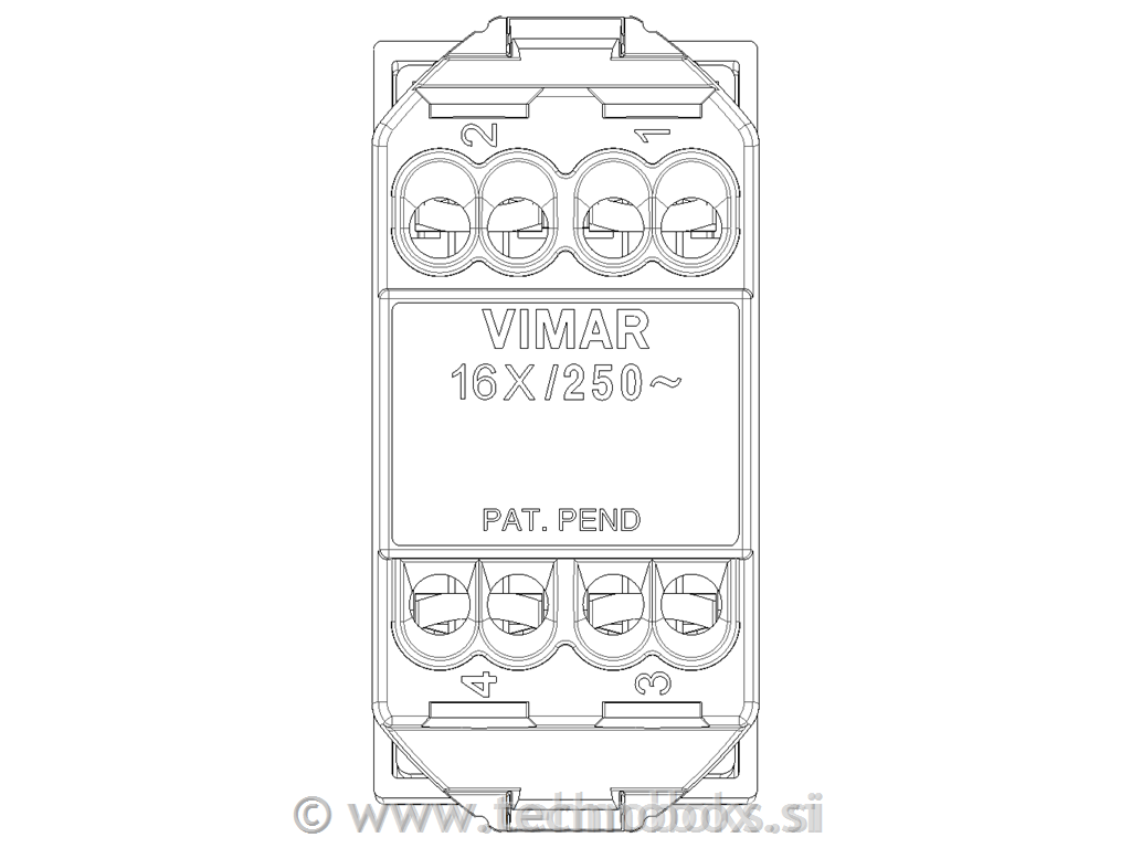 Stikalo križno 1P 16AX karbonski mat