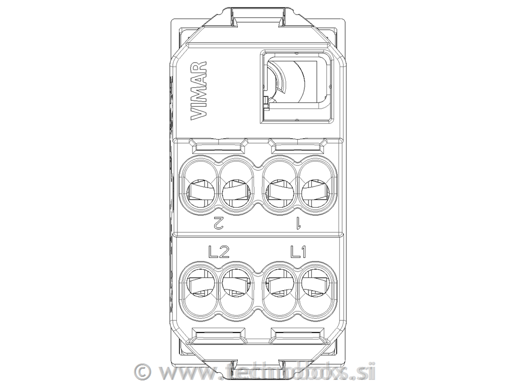 Stikalo navadno 2P 16AX kabonski mat