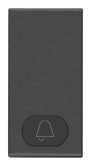 Tipka stikala 1M karbon mat črna sim.zvo