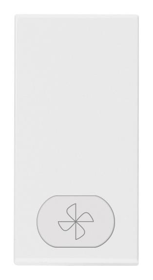 Tipka stikala 1M bela simbol ventilator