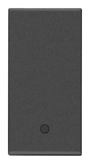 Tipka stikala 1M karbon mat črna osvetlj