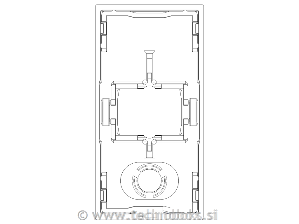Tipka stikala 1M bela osvetljena