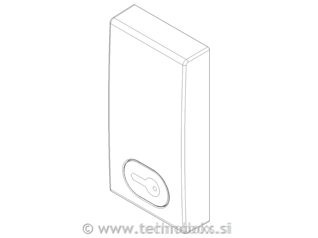 Tipka stikala 1M karb.mat črna sim.klju