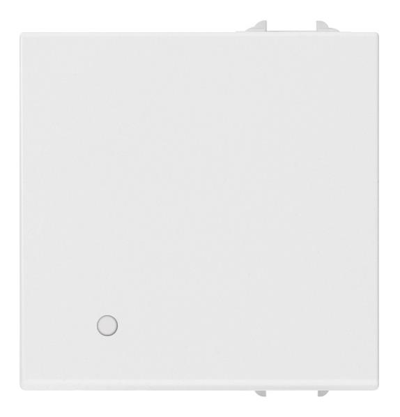 Tipka stikala 2M bela osvetljena