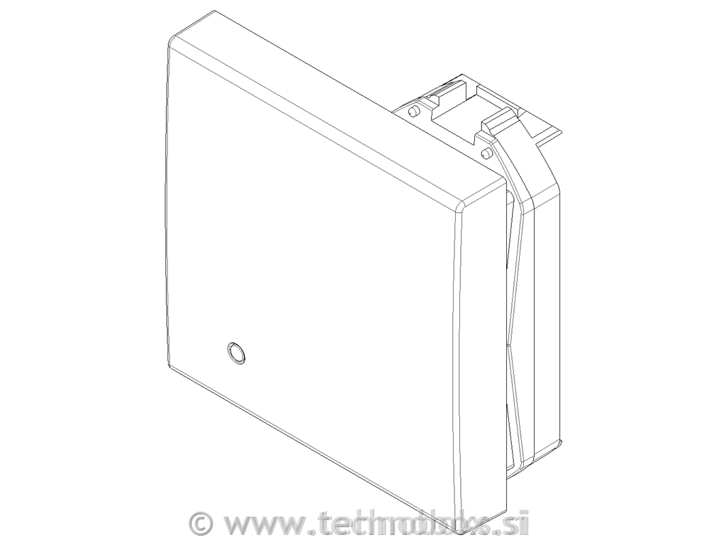 Tipka stikala 2M bela osvetljena