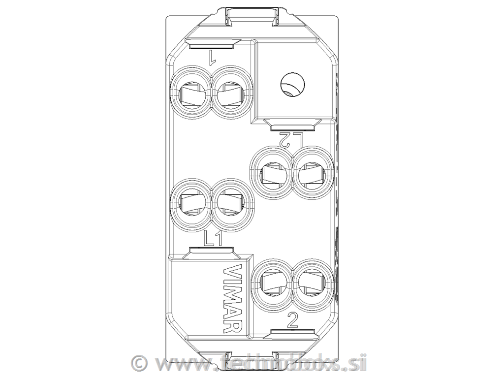 Tipkalo za rolete 1-0-2 10A karbon mat č