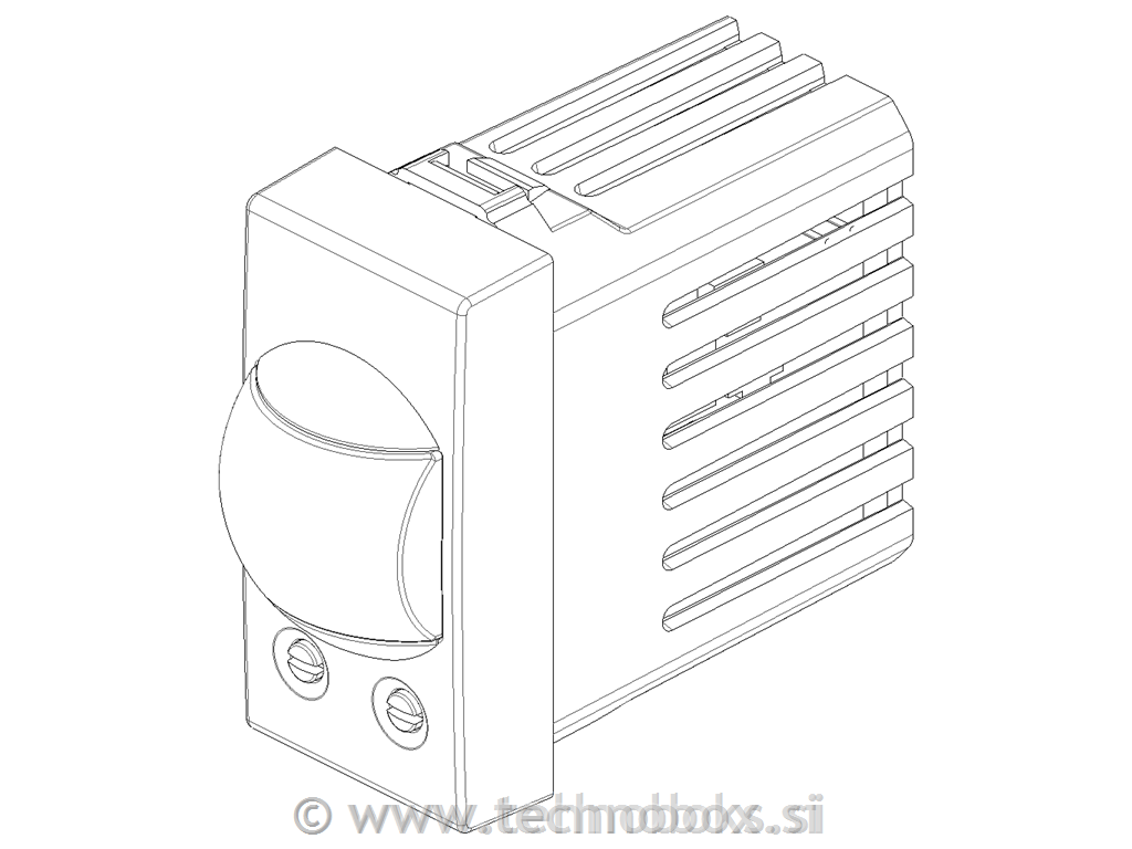 IR senzor 19181 karbon mat črn