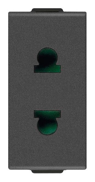 Vtičnica šuko 2P 16A USA+EU o4,8mm karb.