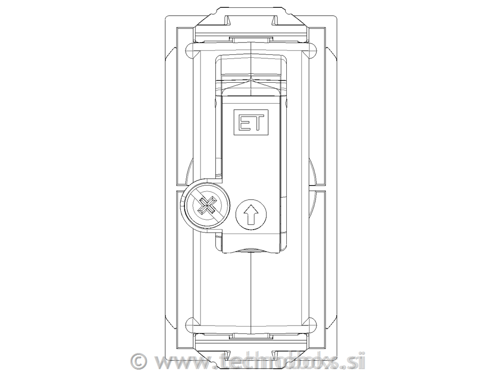 Vtičnica TV končna 1M 09300.01