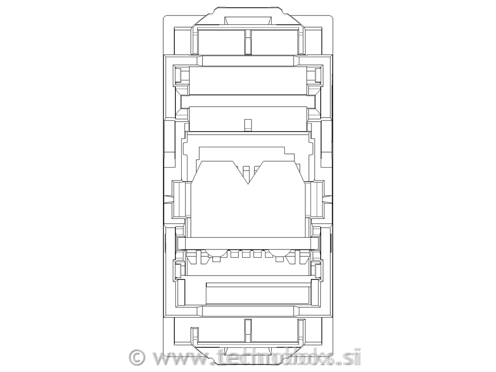 Tel. vtičnica izraelska karbonski mat