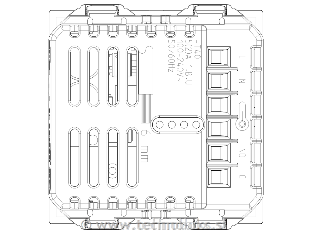 Termostat digitalni 230V 2M karb. mat