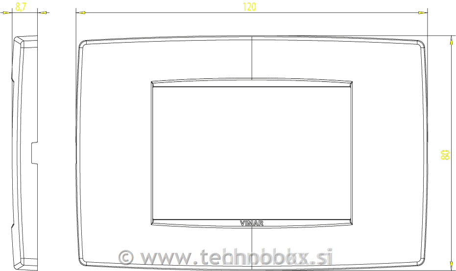 Okrasni okvir NEVE 3M tehpol mat