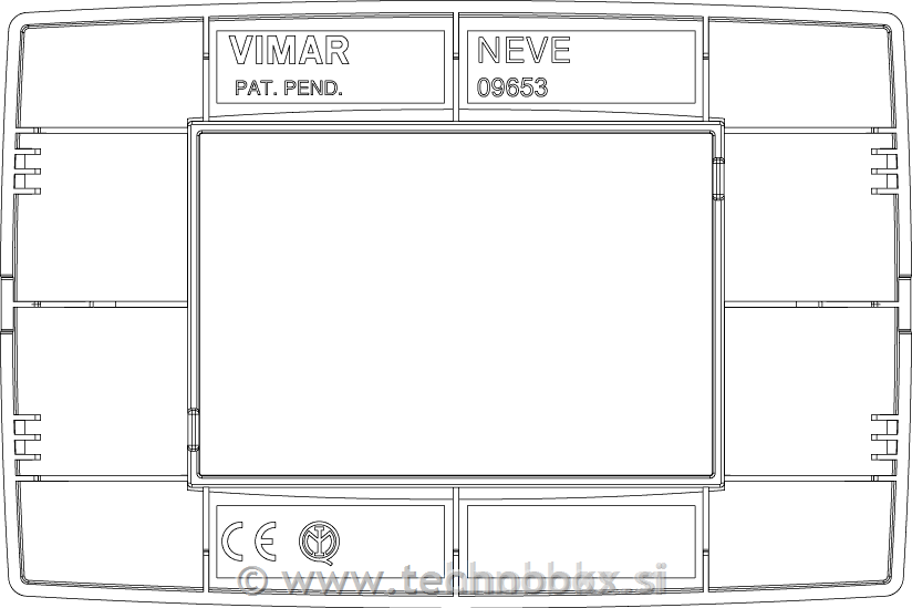 Okrasni okvir NEVE 3M tehpol mat