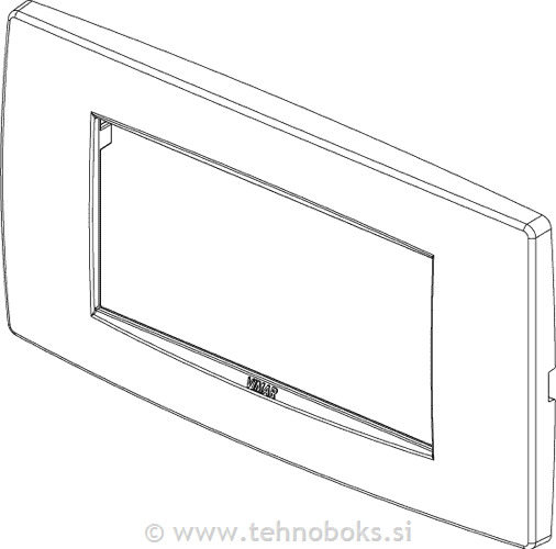 Okrasni okvir 4M bel 09654.01