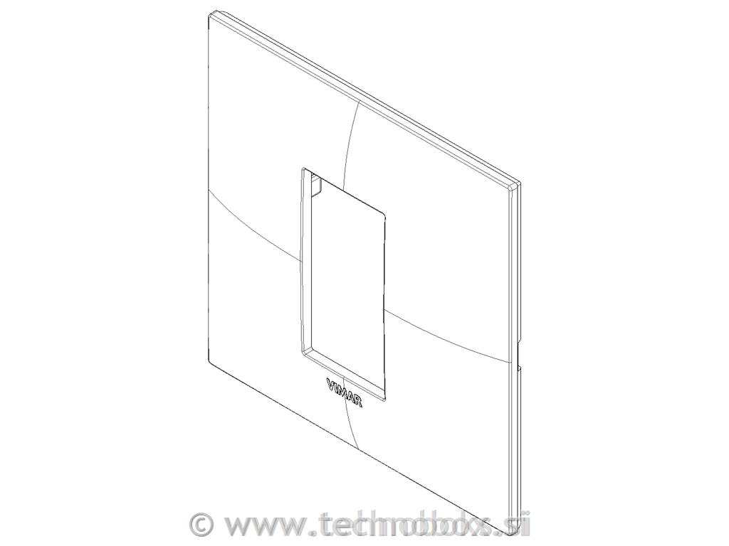 Okrasni okvir 1M beli mat