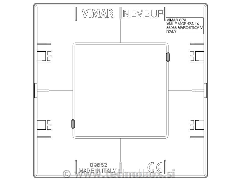 Okrasni okvir 2M beli sijaj