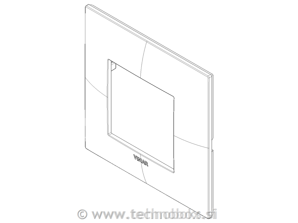 Okvir okrasni 2M techn. mat nikelj