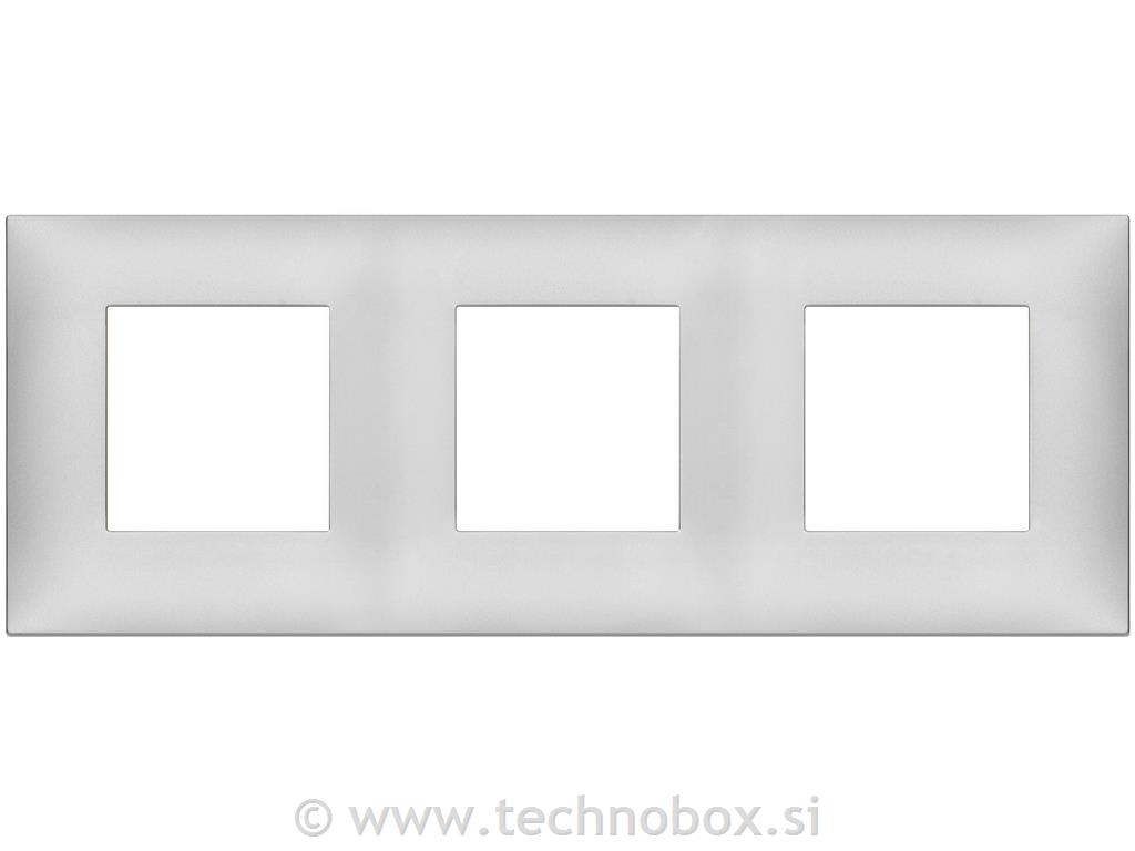 Okvir okrasni 6M (2+2+2)x71mm mat srebrn