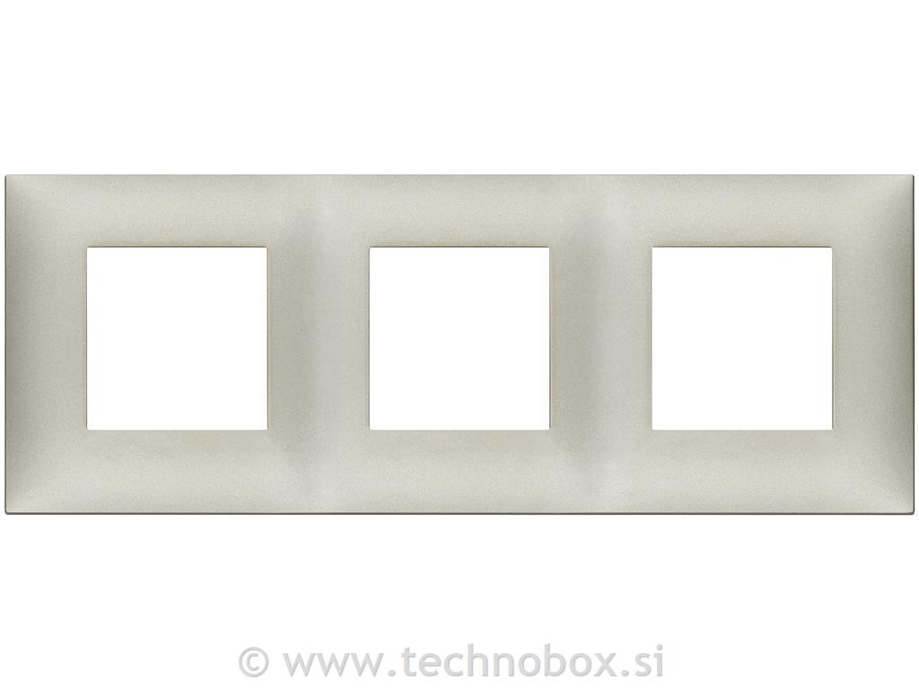 Okvir okrasni 6M (2+2+2)x71mm mat nikelj