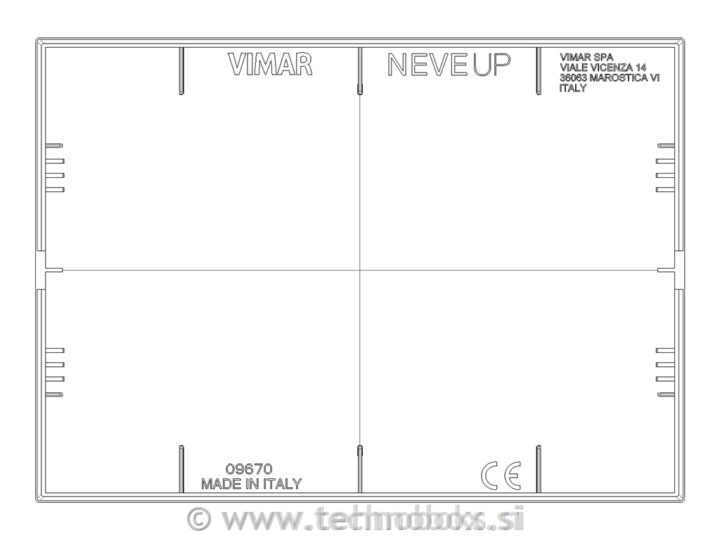 Pokrov slepi 3M tehnopolimer siv