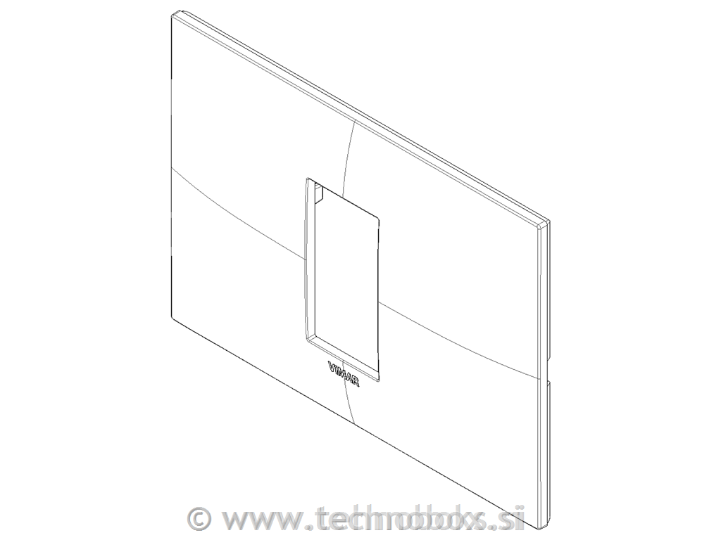 Okransi okvir 1/3M bel sijaj