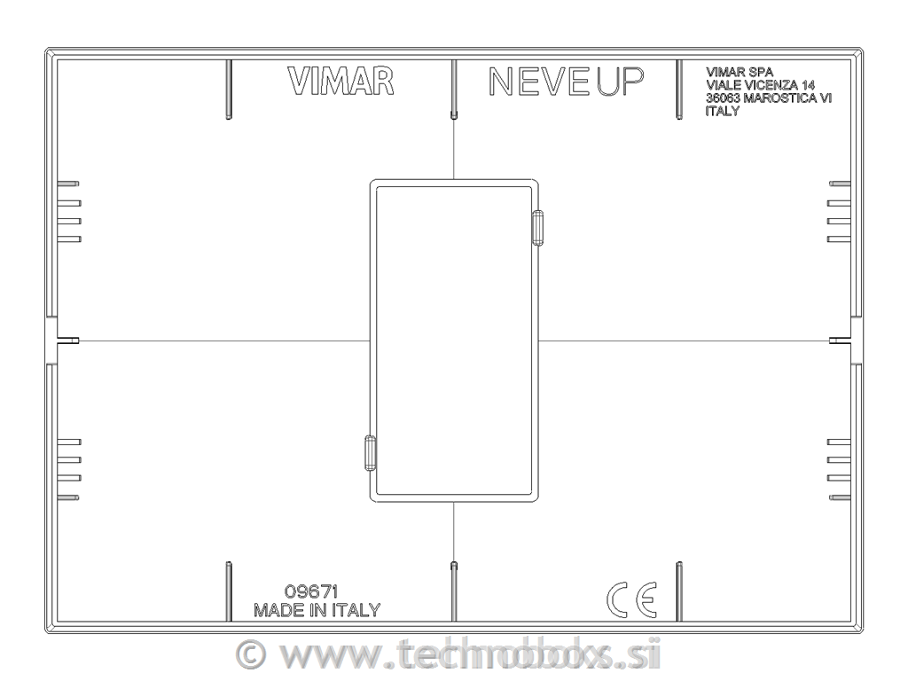 Okvir okrasni 1/3M techn. mat glina