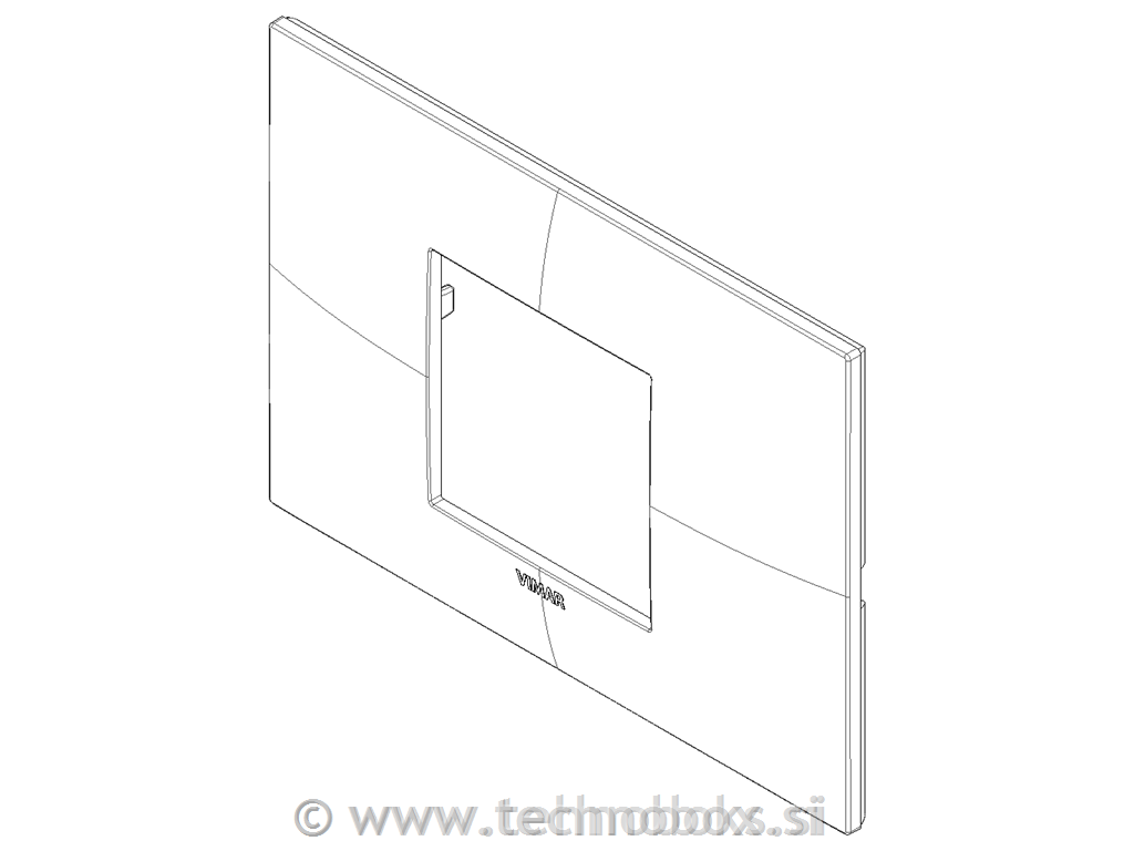 Okrasni okvir 2/3M beli sijaj