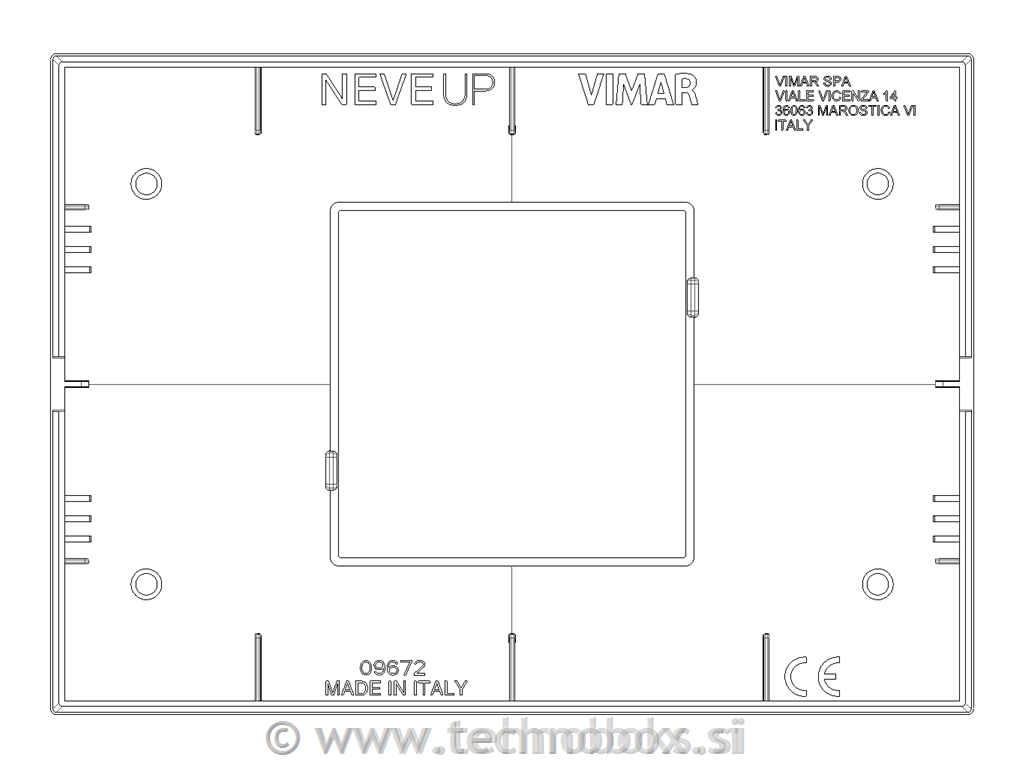 Okvir okrasni 2/3M techn. mat nikelj