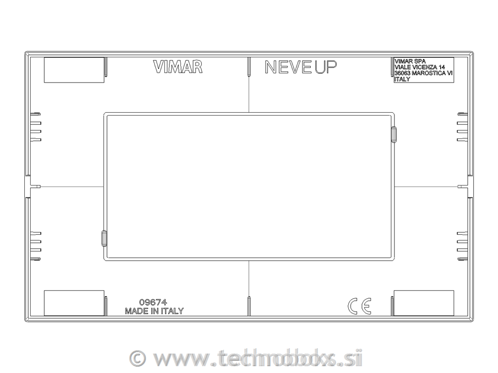 Okvir okrasni 4M techn. mat glina